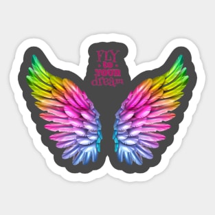 Fly Dreaming Sticker